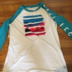 Tropical rash guard adult small